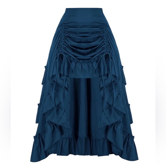 Skarlet Darkness High-Low Skirts Adjustable Ruffle Cake Maxi Skirt S M - Picture 1 of 13